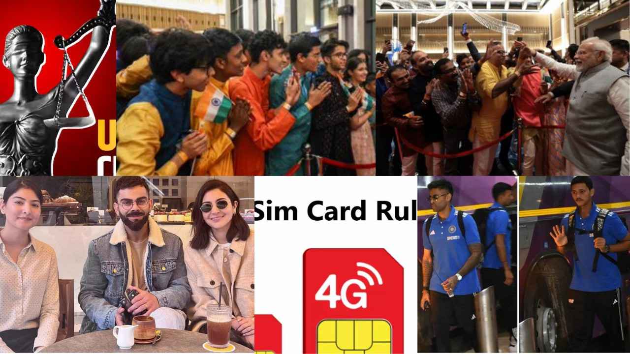 Modi in Dubai, UCC - hearing, Virat Anushka's mission to London, pay Rs 10 lakh if ​​fake SIM is sold, Ind vs Aus
